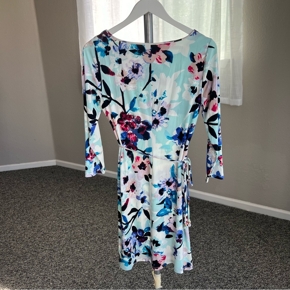 Ivanka Trump Blue and Purple Floral Dress - Picture 2 of 7